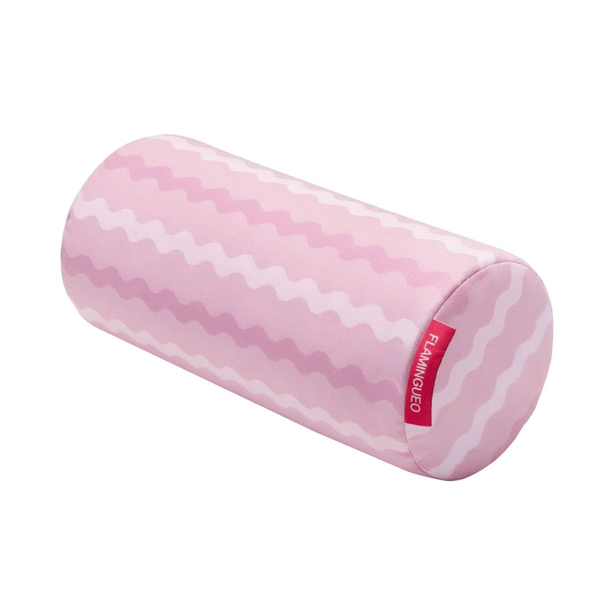 Coussin de plage gonflable rose en microfibre