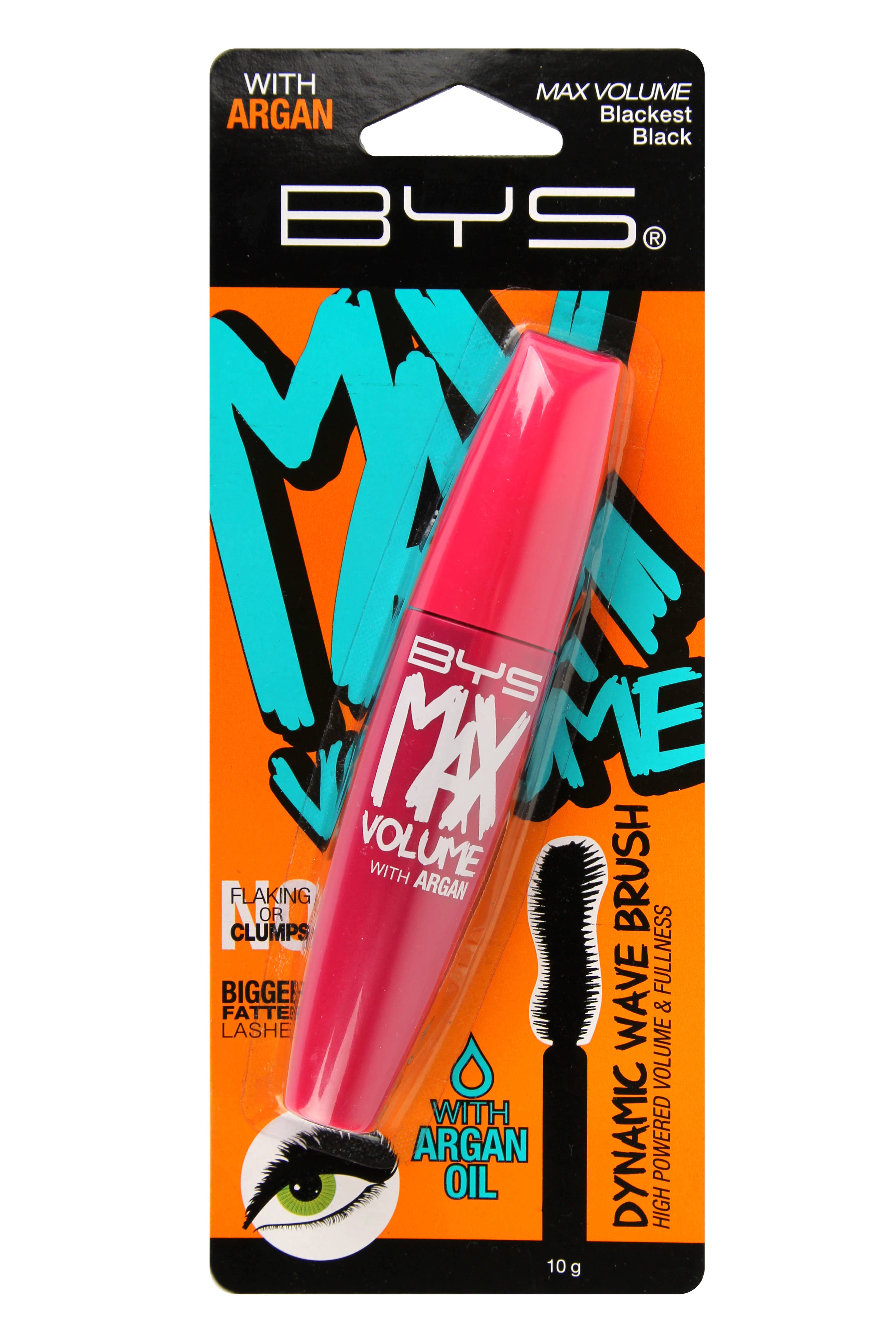 BYS Mascara Volume Maximal avec Huile d'Argan Noir