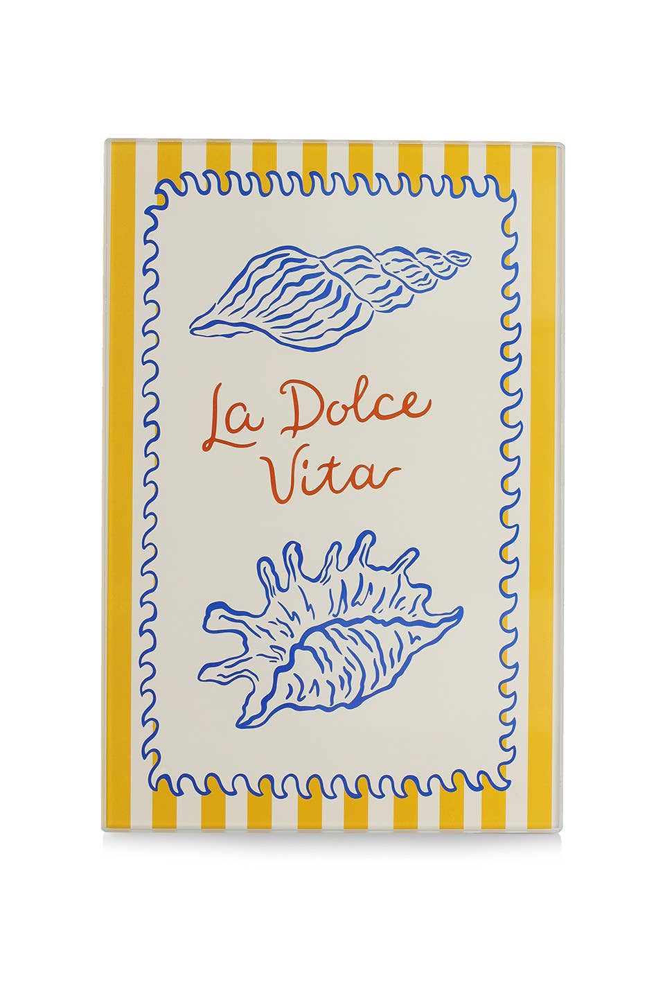 Plaque de découpe en verre "La Dolce Vita"