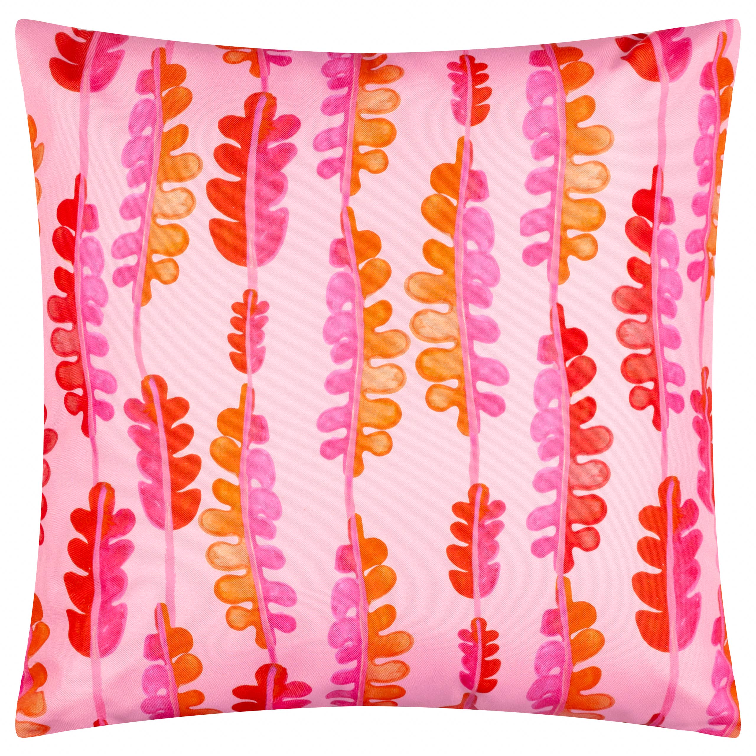 Coussin d'extérieur Tropical Bloom Naturel: Naturel / Garni en polyester / 45 x 45 cm