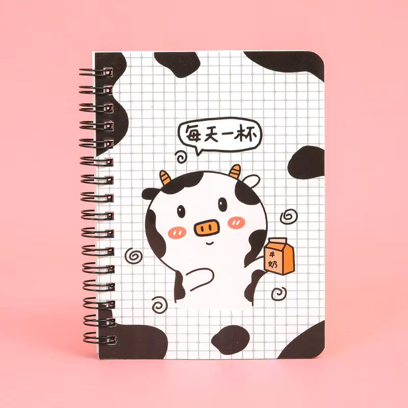 Carnet de Planification A6 à Spirale avec Couverture en Papier, Motif Dessin
