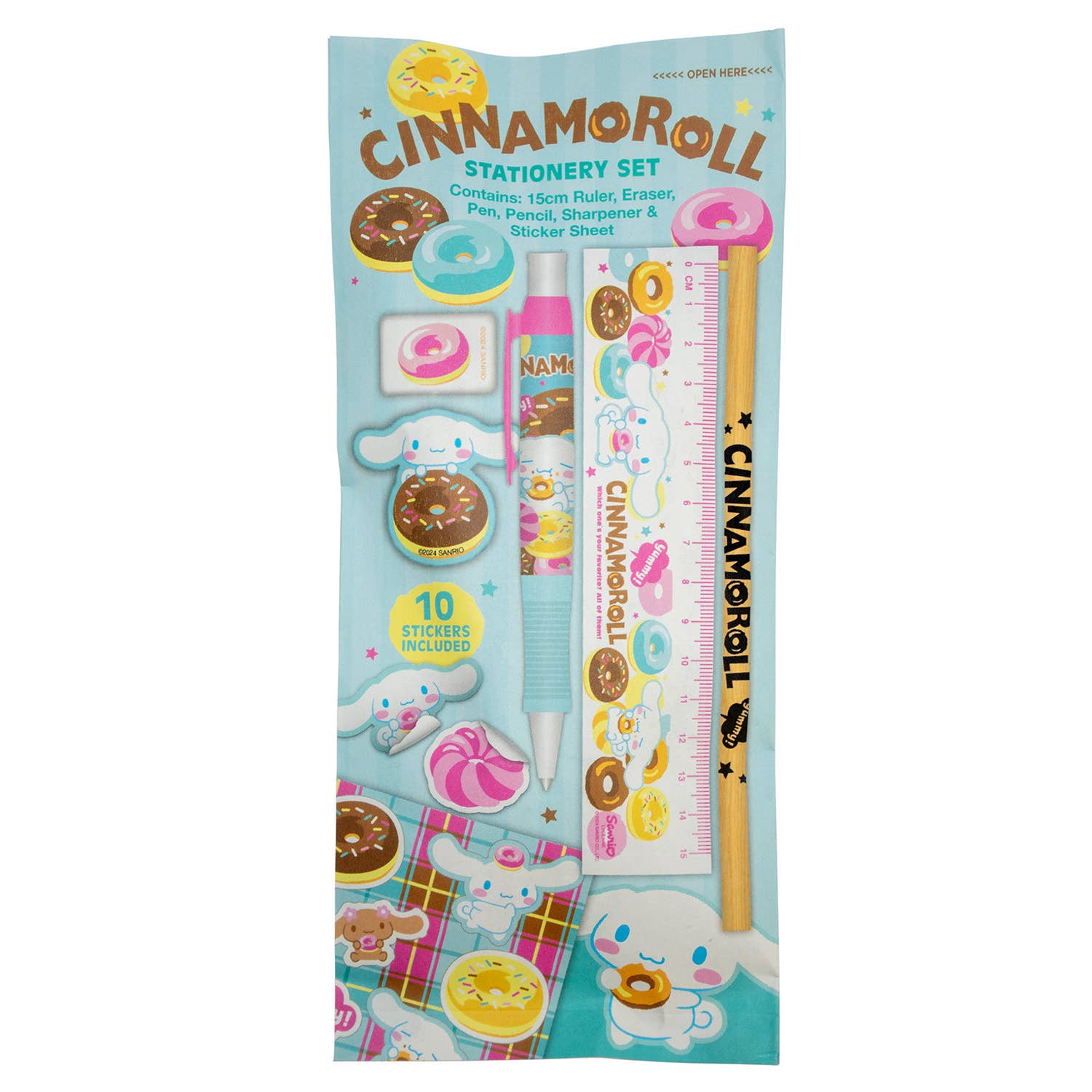 Sanrio Cinnamoroll - Set de papeterie 6 pièces