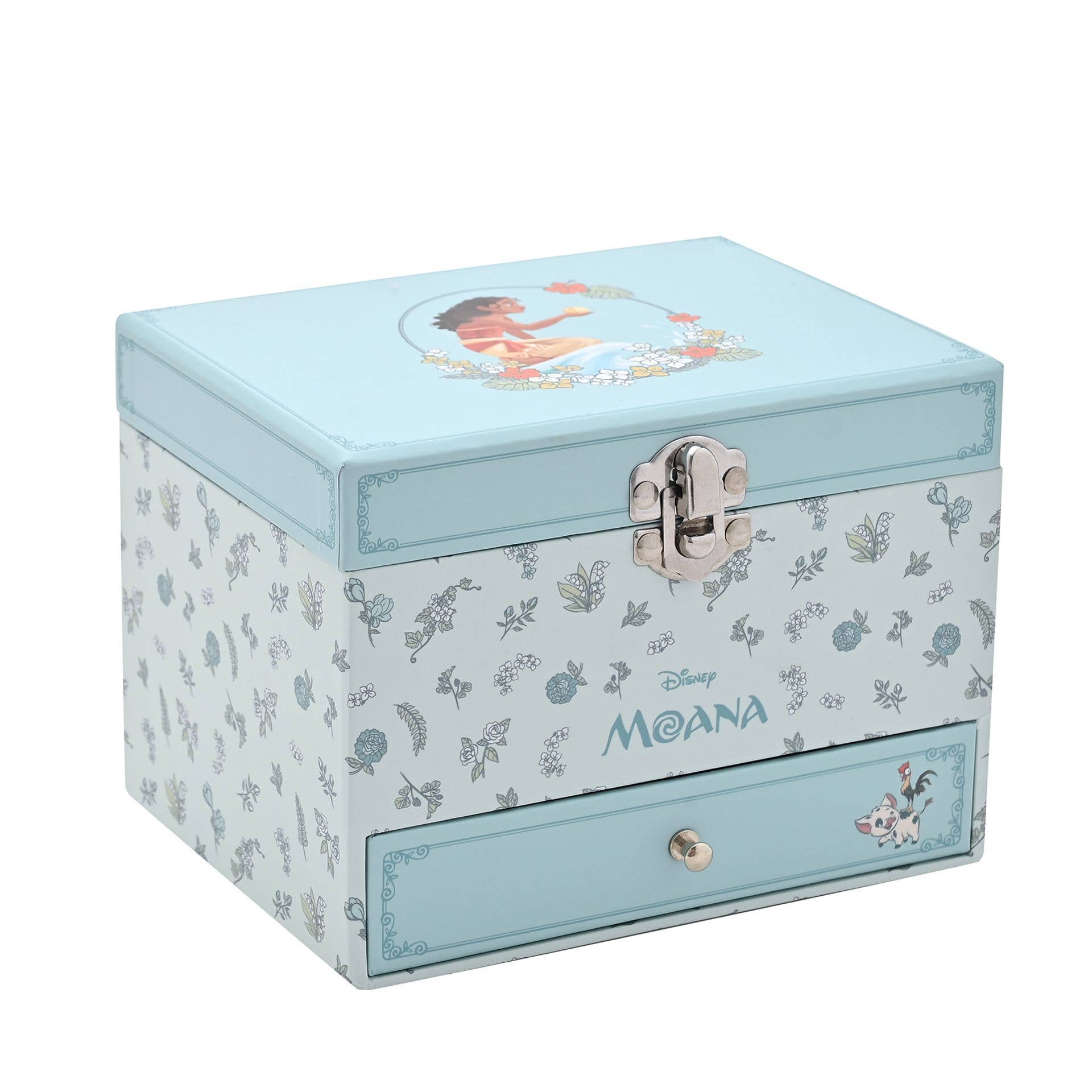 Boîte à bijoux musicale princesse pastel Disney - Vaiana