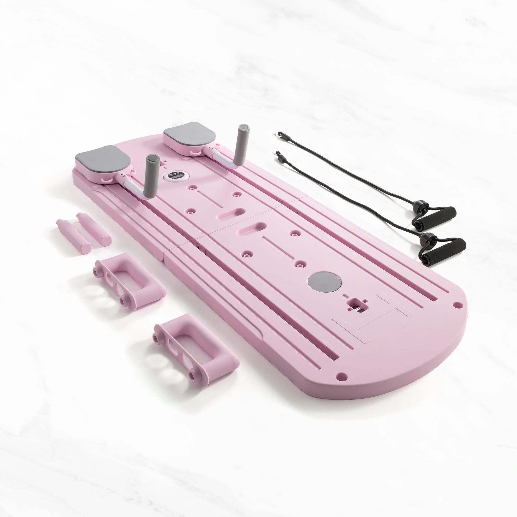 Ensemble Réformateur Pilates Portable – Solution d'Entraînement Complet à Domicile: Rose poussiéreux