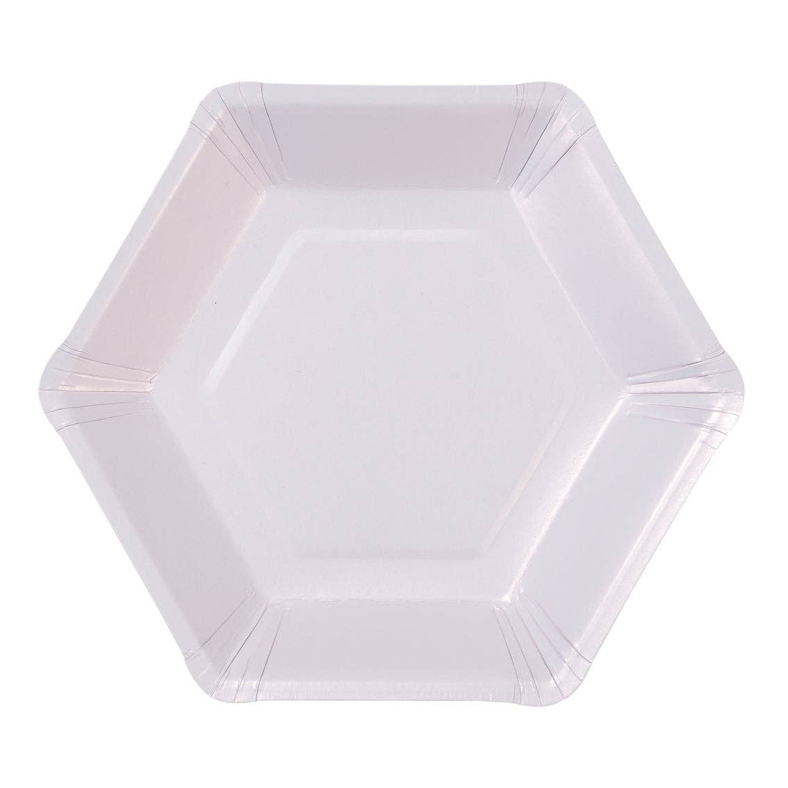 Petites assiettes à pastel hexagonales | Paquet de 12 |