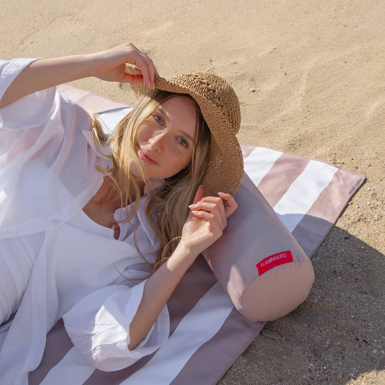 Coussin de plage en microfibre