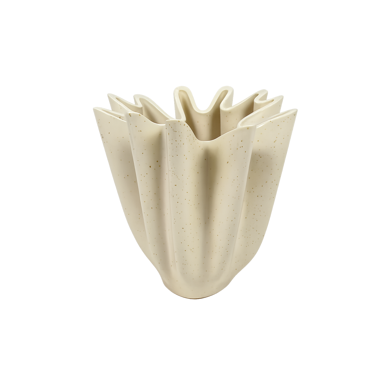 Vase vague beige D17,5 H21cm