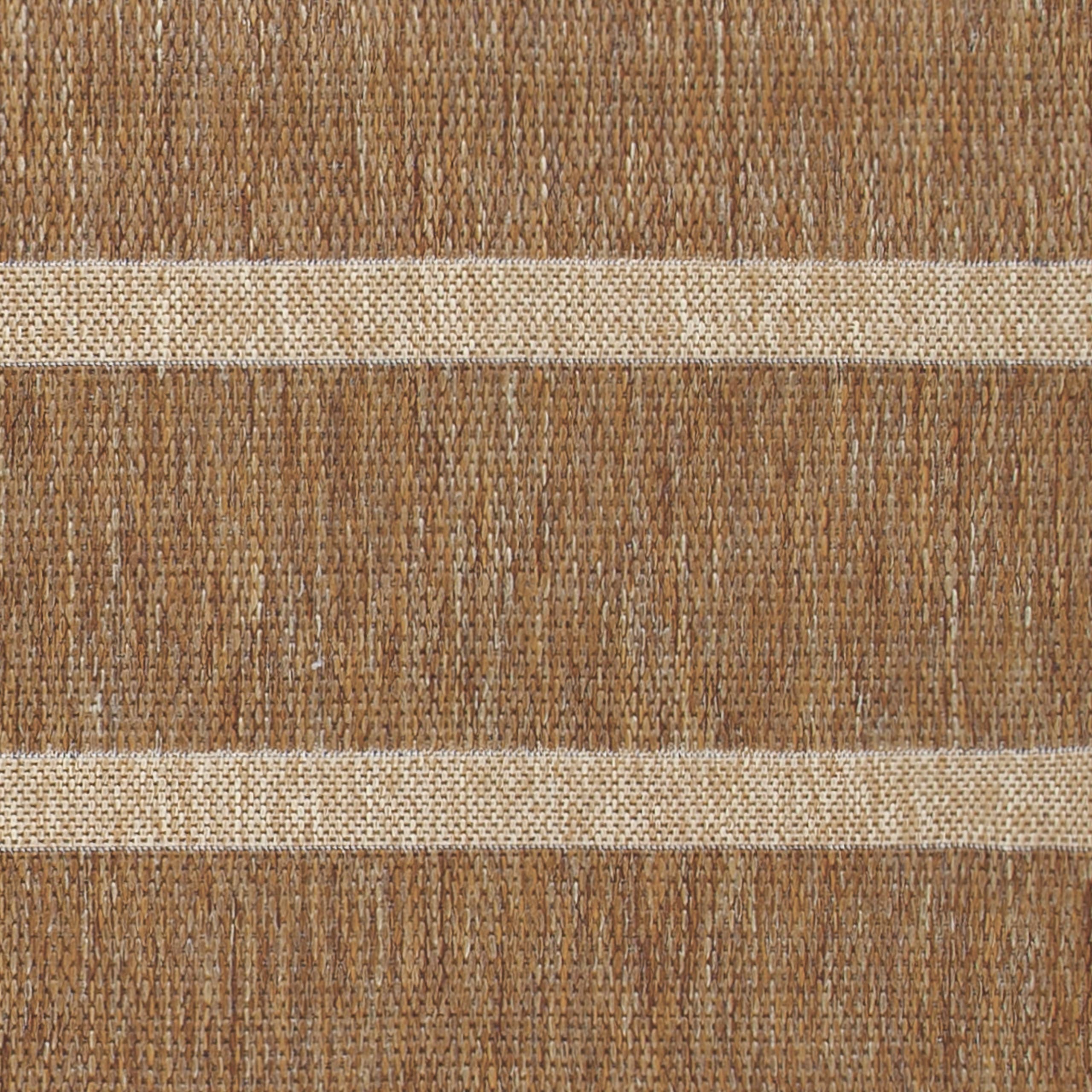 Tapis d'intérieur et d'extérieur Tala à rayures effet jute naturel: Naturel / 120 x 170 cm