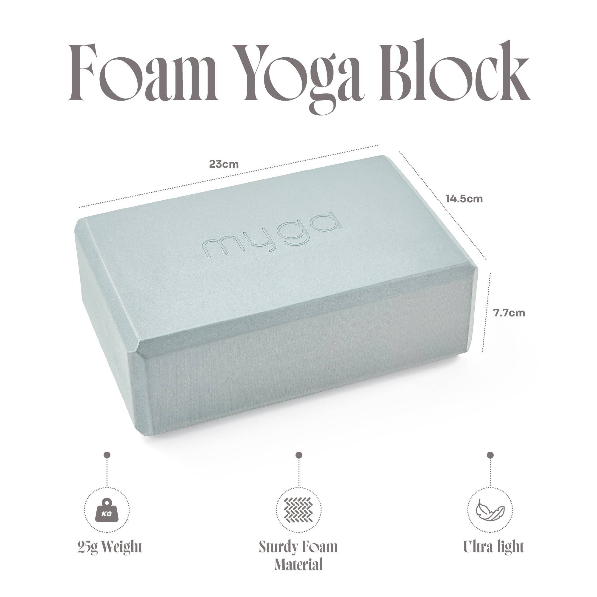 Bloc de yoga en mousse - 6 couleurs disponibles: Sarcelle