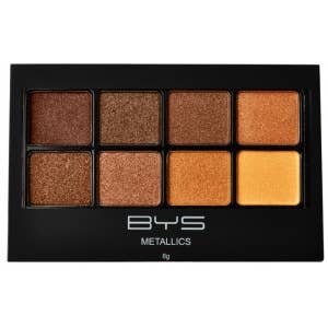 BYS Fard à paupières 8 pièces Bruns métalliques