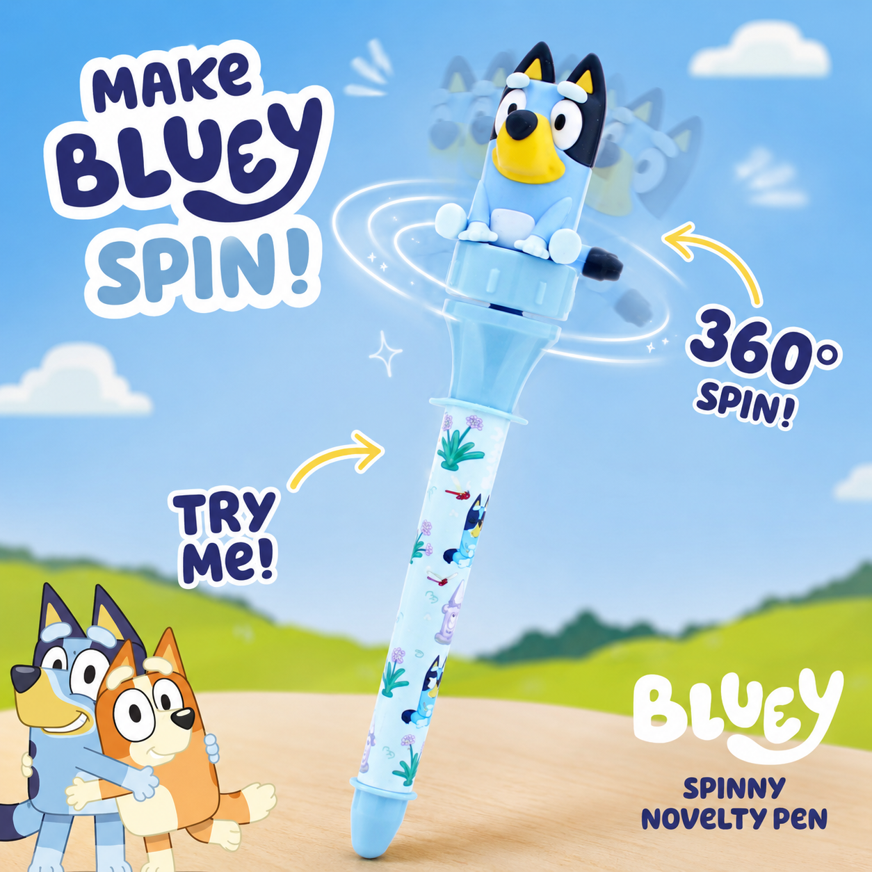 Bluey - Spinny, le stylo