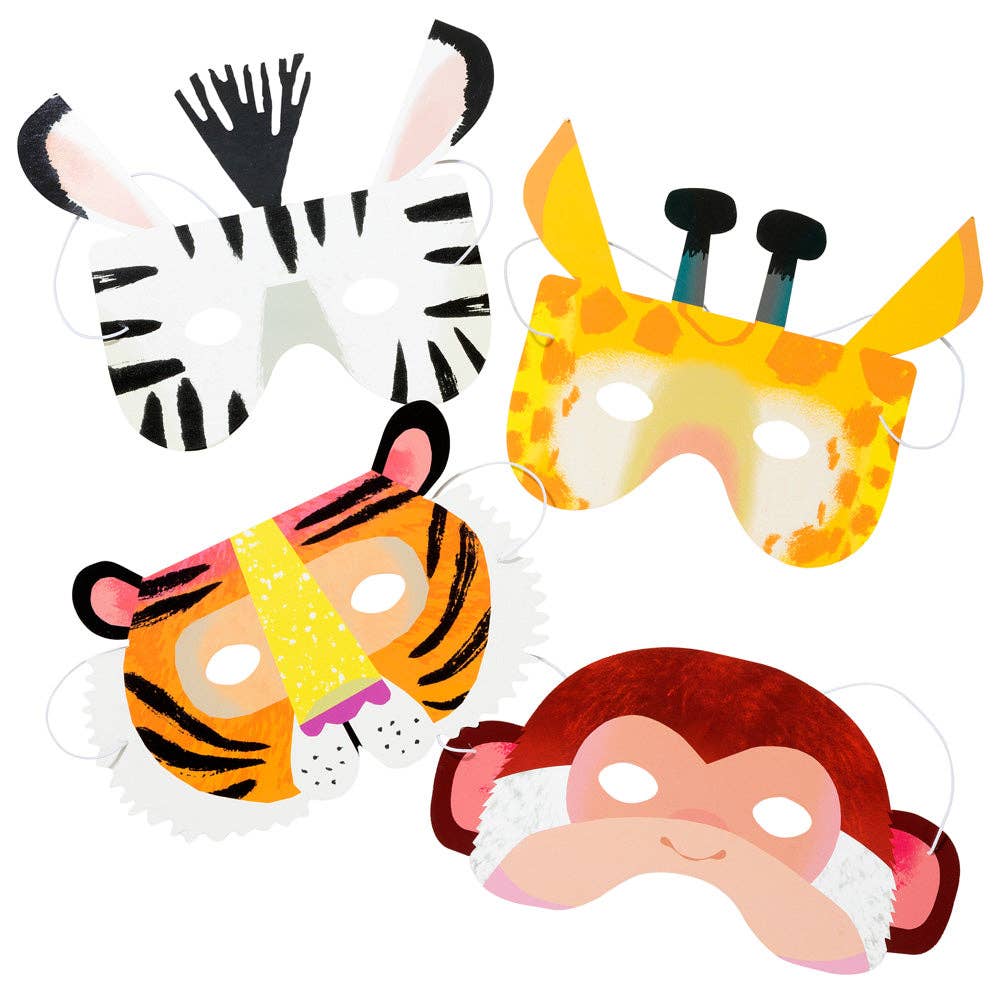 Masque en papier d'animaux de fête
