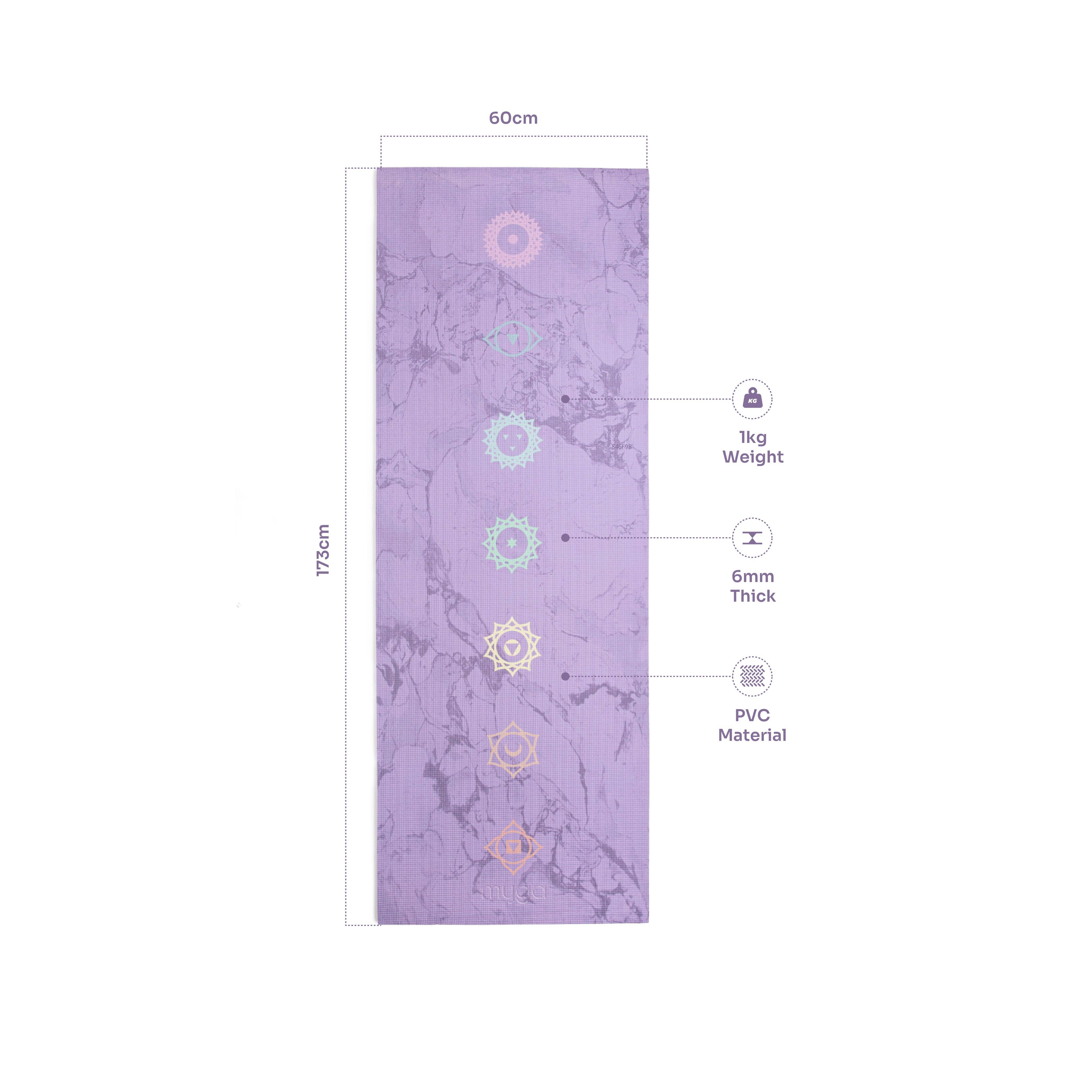 Tapis de yoga imprimés – disponibles en 8 designs magnifiques: Terrazzo