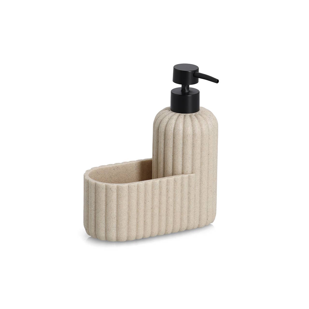 Organisateur d'évier, résine de poly, beige