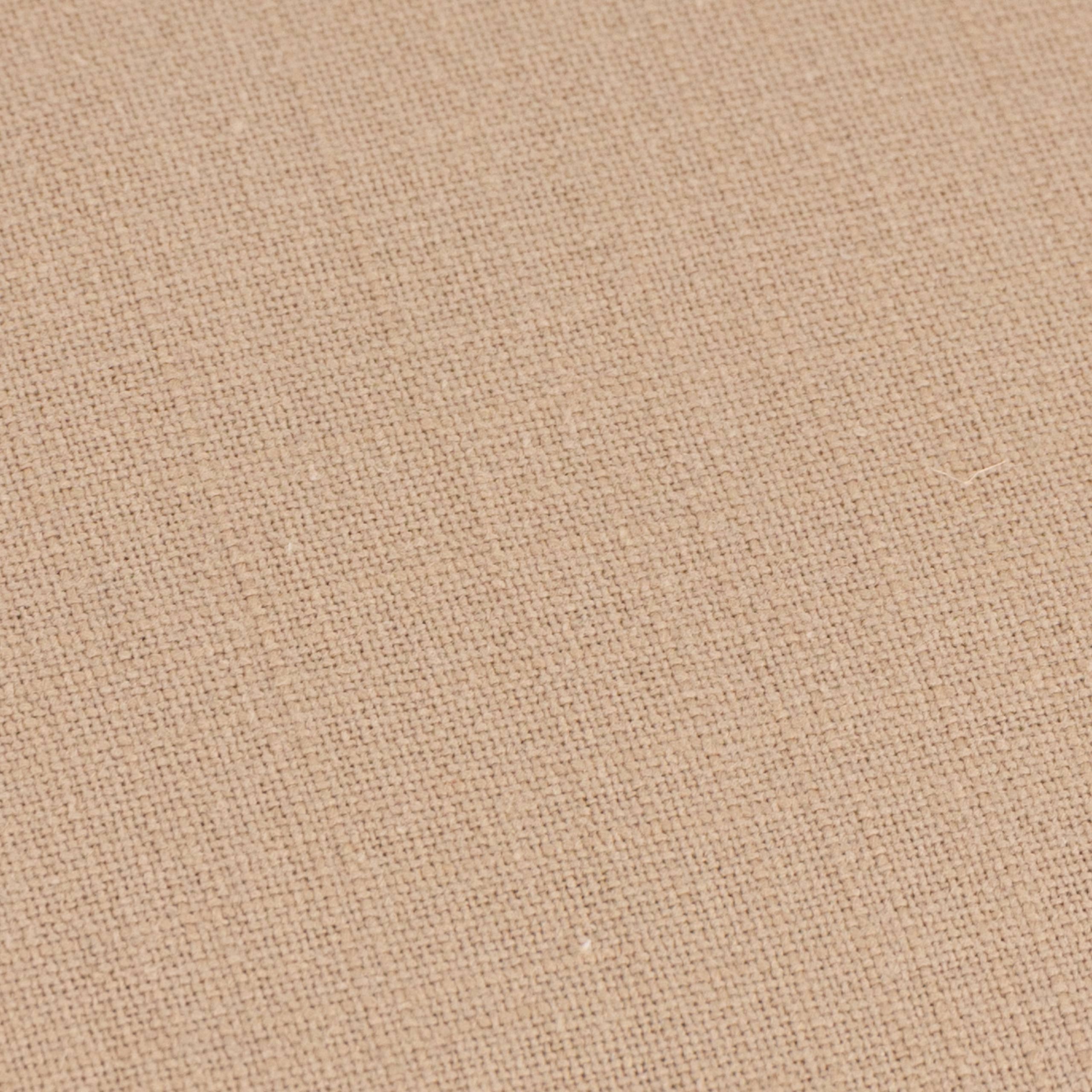 Coussin en coton flammé naturel: Natural / Polyester Filled / 50 x 50cm