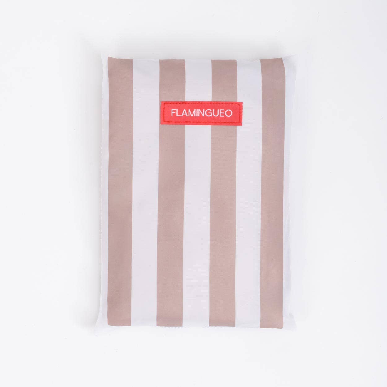 Serviette de plage beige en microfibre