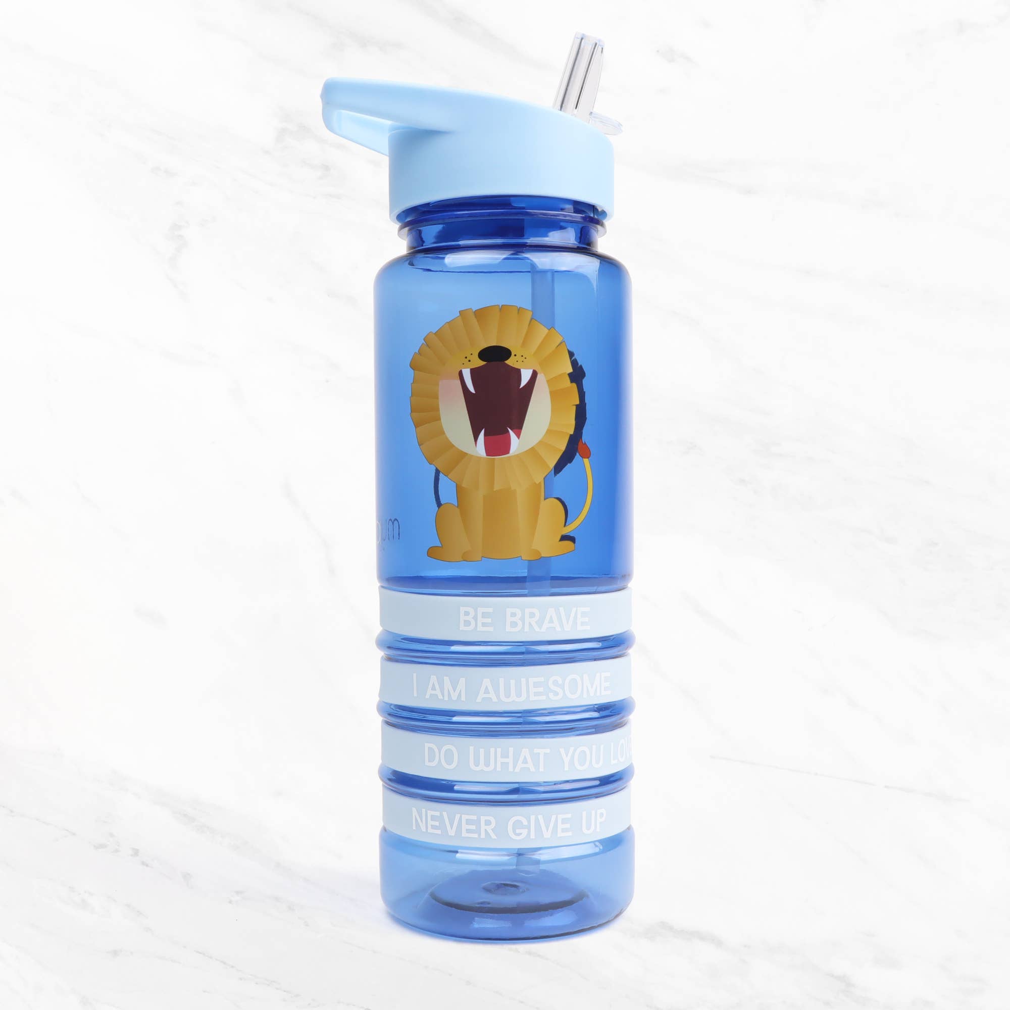 Bouteille d'eau Lion pour enfants avec bracelets positifs
