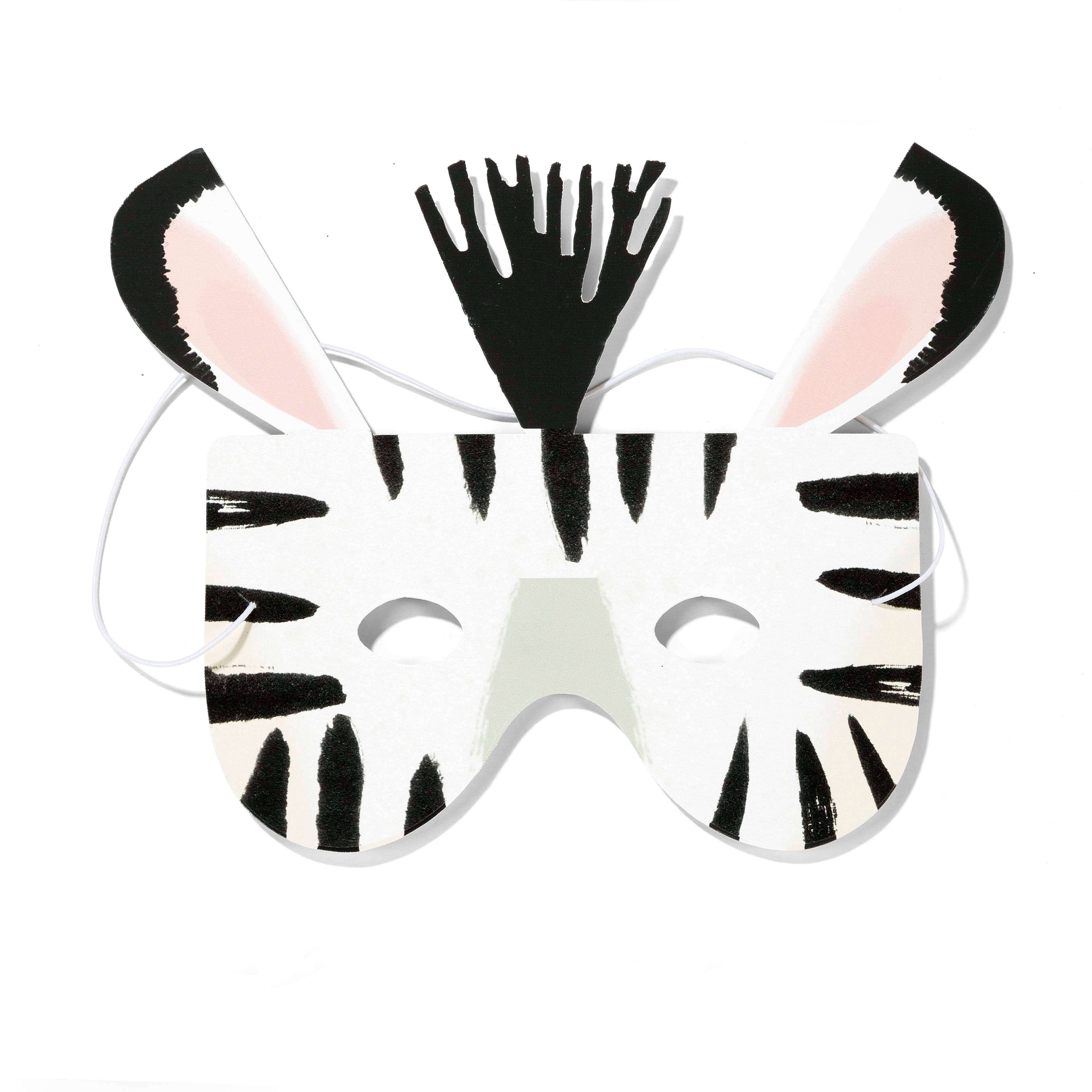 Masque en papier d'animaux de fête