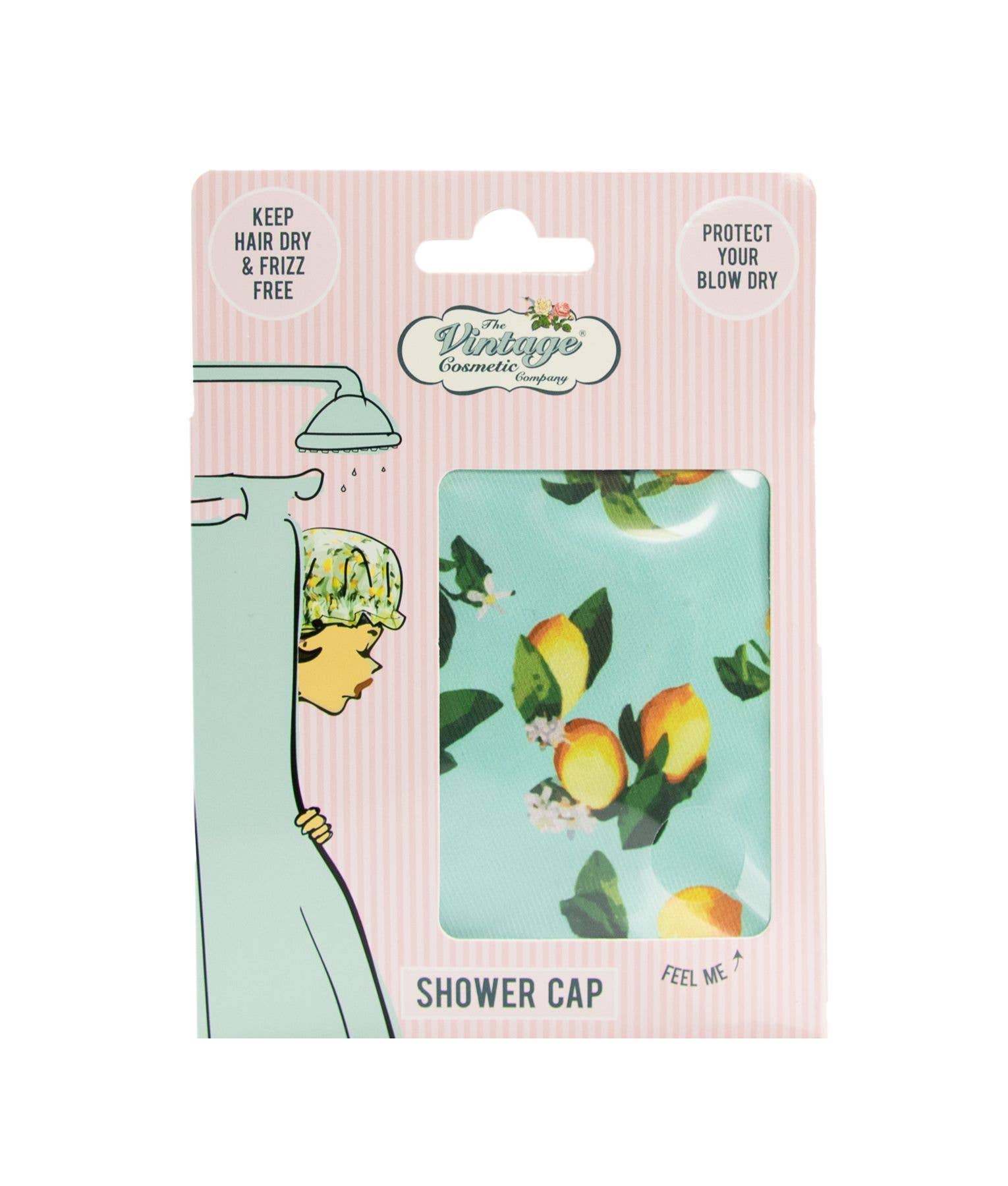 Beauty Pro bonnet de douche vintage imprimé citrons