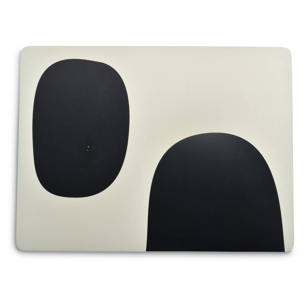 Set of table rectangle Rigide Découpage black 30x40cm: Black