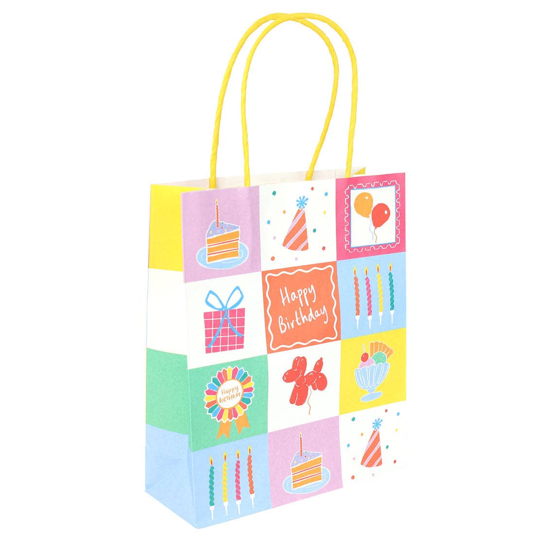 Sacs Cadeaux Icônes Joyeux Anniversaire - Lot de 8 | Décoration d'Anniversaire |