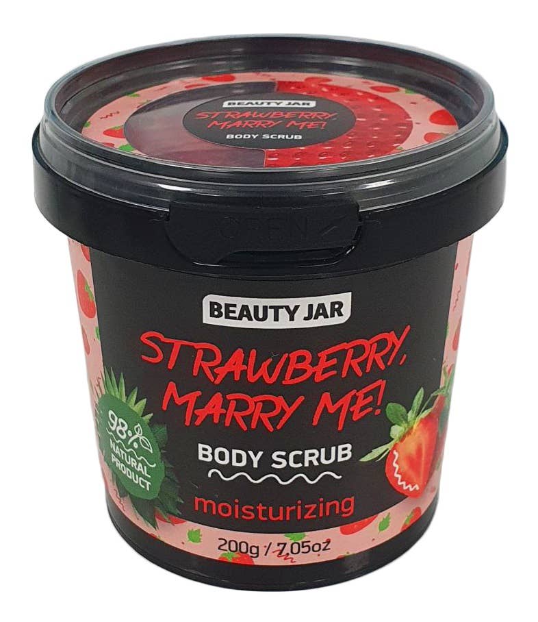 Gommage corporel Beauty Jar Fraise, Marry Me! 200g