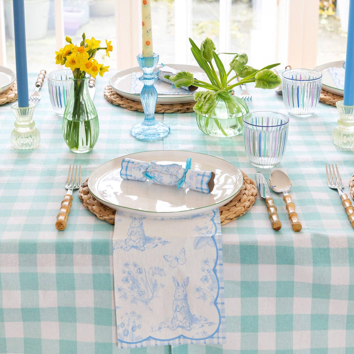 Nappe vichy menthe | Décoration d'été |
