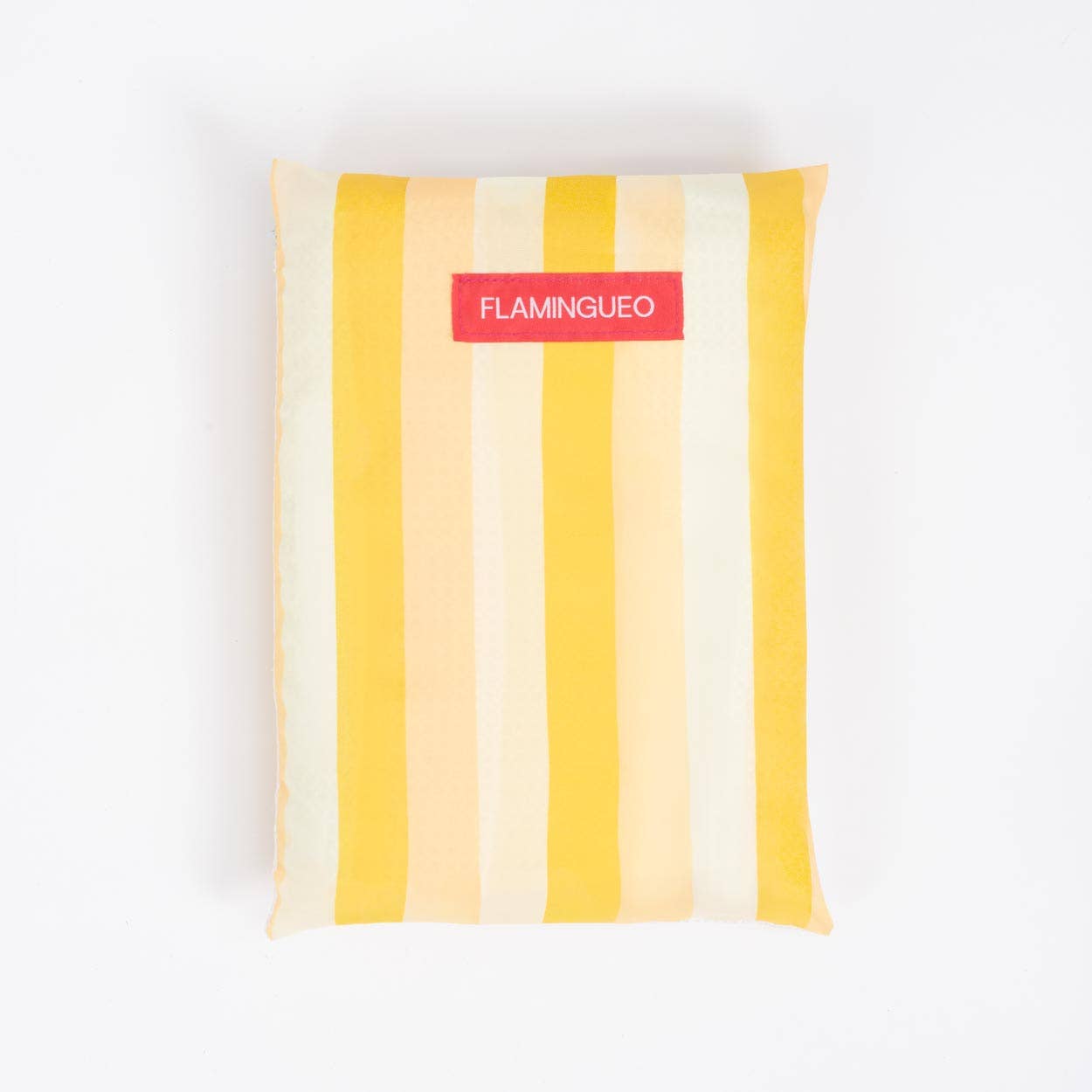 Serviette de plage jaune en microfibre avec aimants
