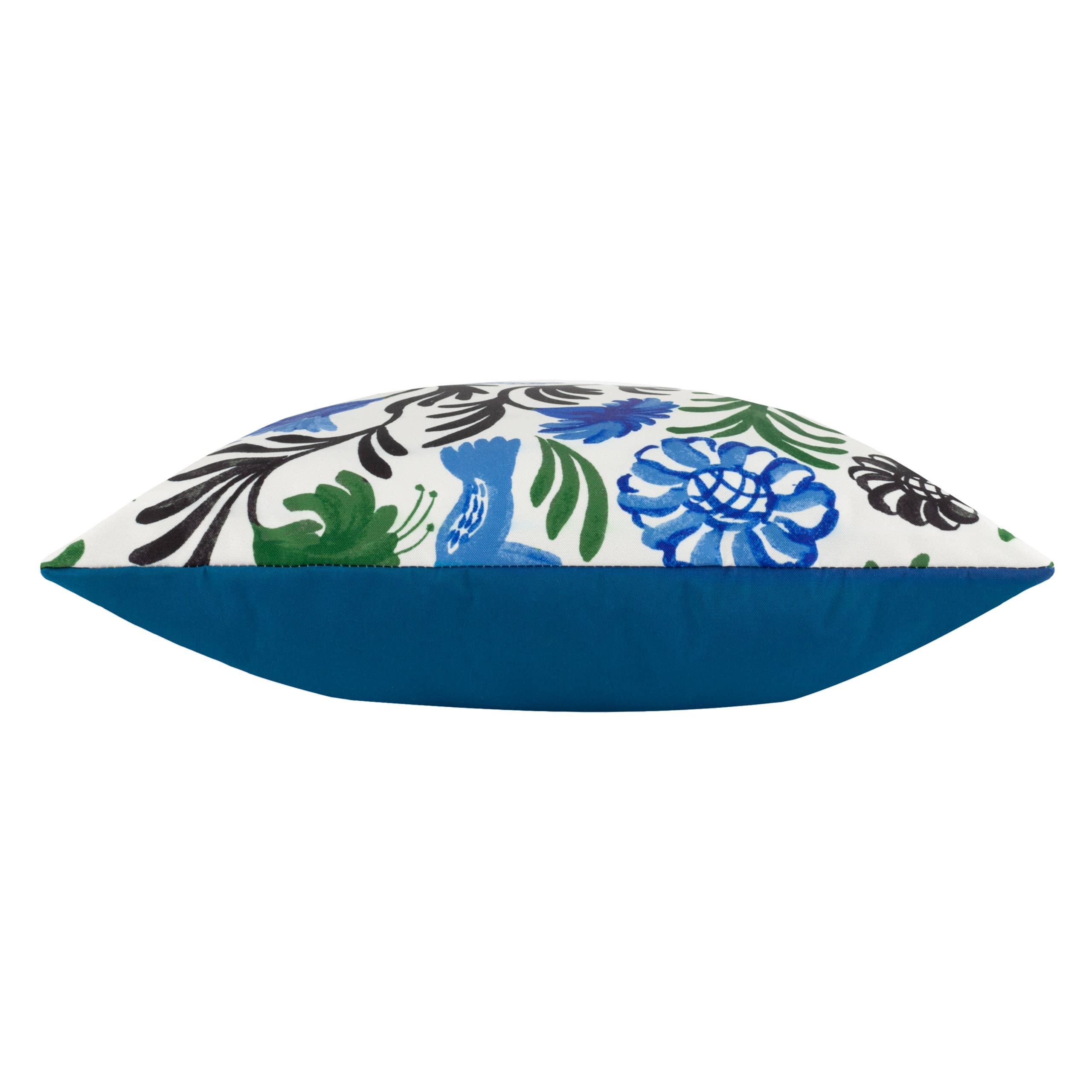 Coussin d'extérieur Aljento bleu: Bleu / Garni en polyester / 43 x 43 cm