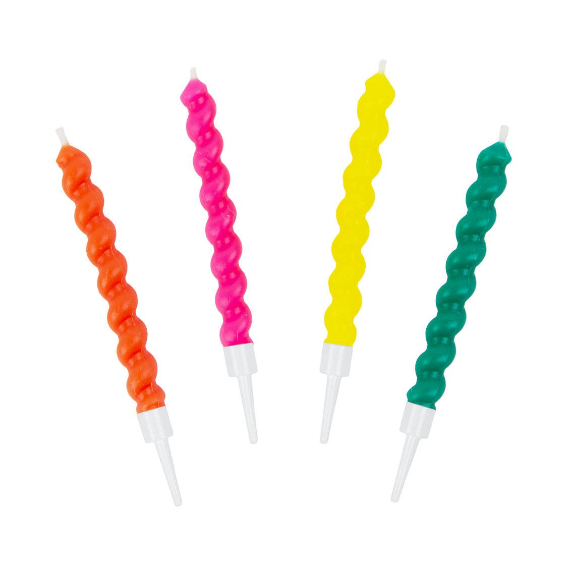 Bougies d’anniversaire colorées Twirl - lot de 8