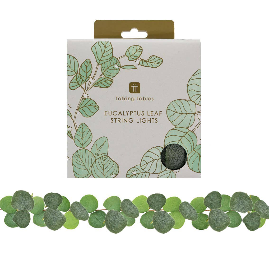 Guirlande lumineuse feuilles d'eucalyptus | 1,8 m