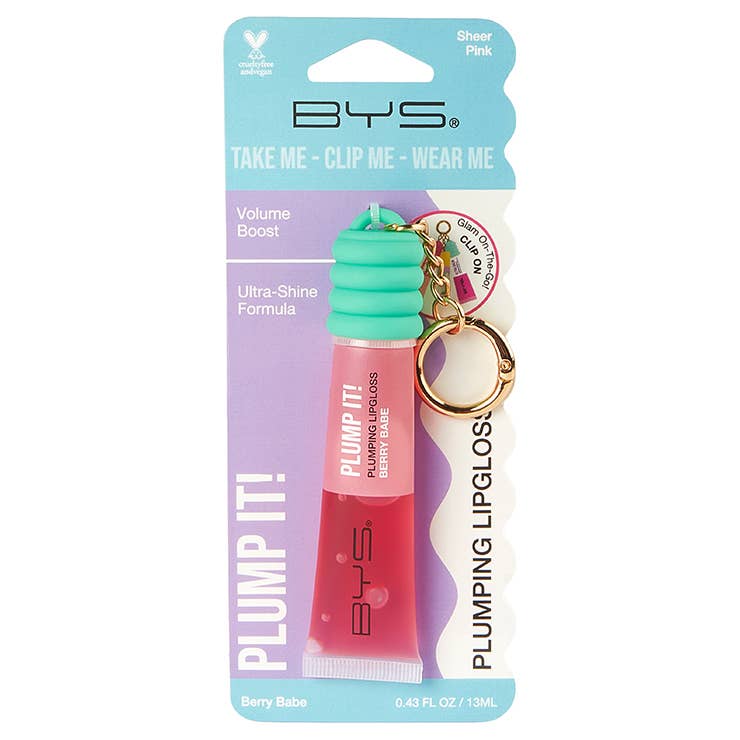 BYS Gloss à Lèvres Repulpant & Porte-clés Portable Berry Babe