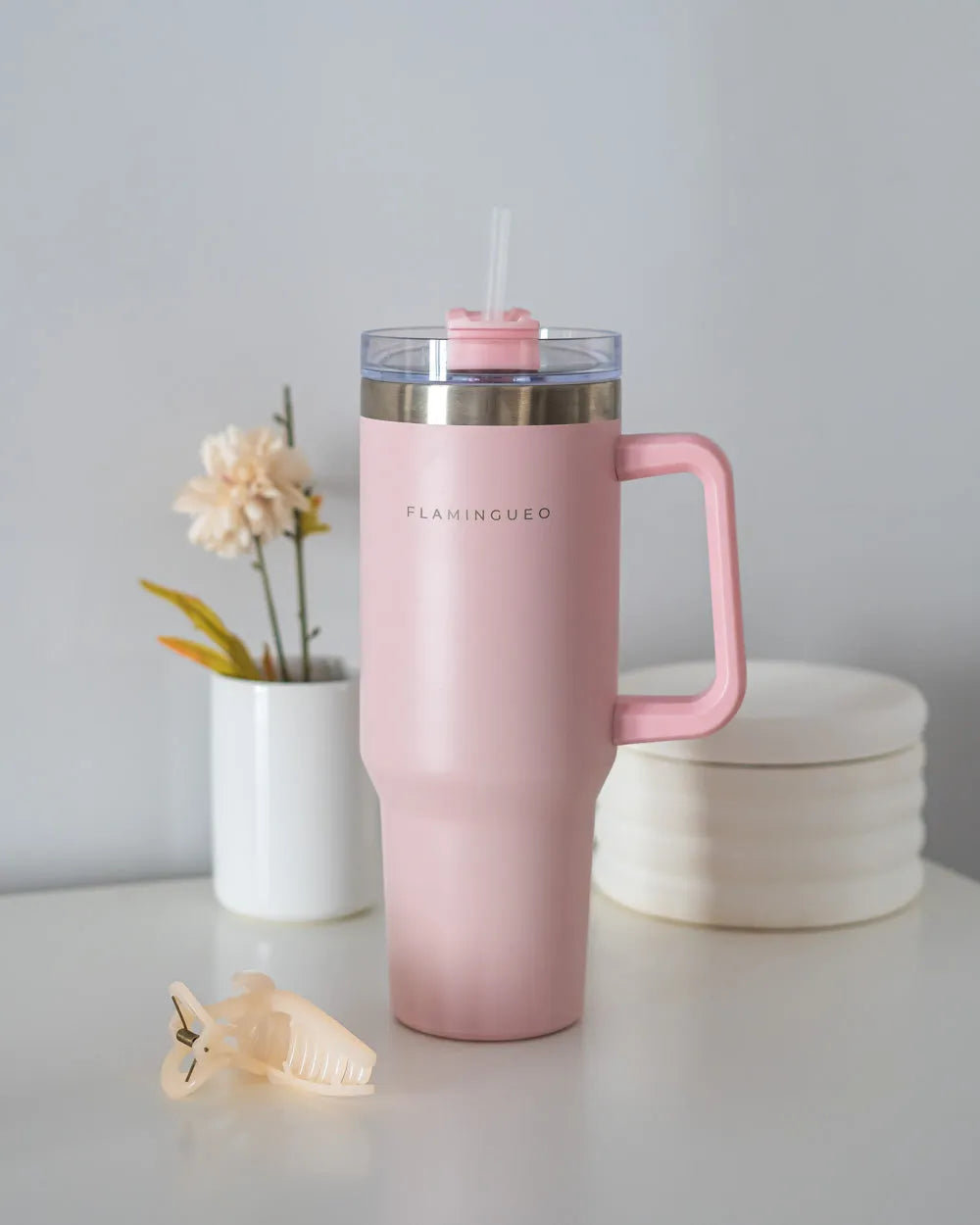 Bouteille isotherme 1,18 L - Rose – vue 4