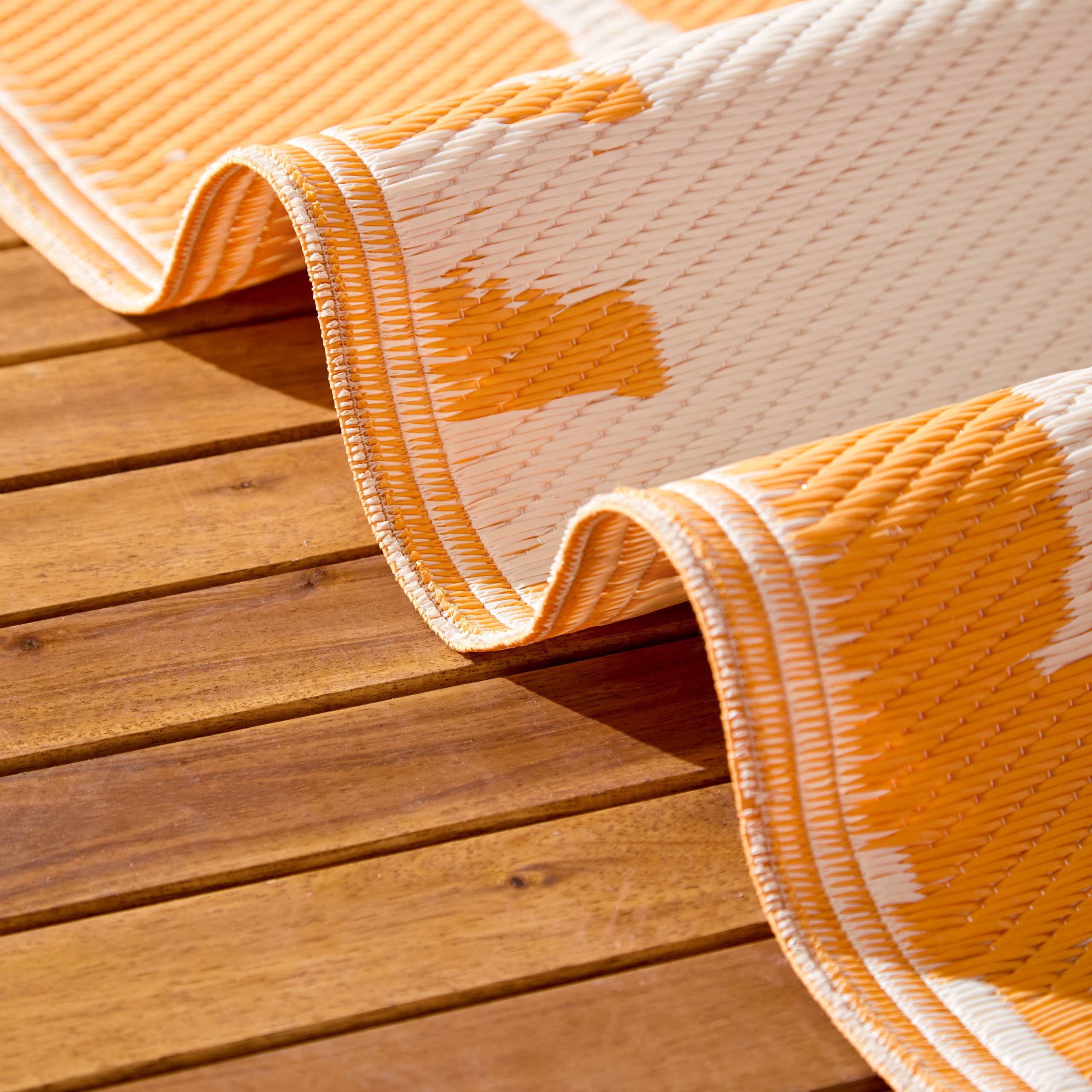 Tapis intérieur/extérieur Solstice d'été Jaune Lever de Soleil: Jaune lever du soleil / 120 x 180 cm