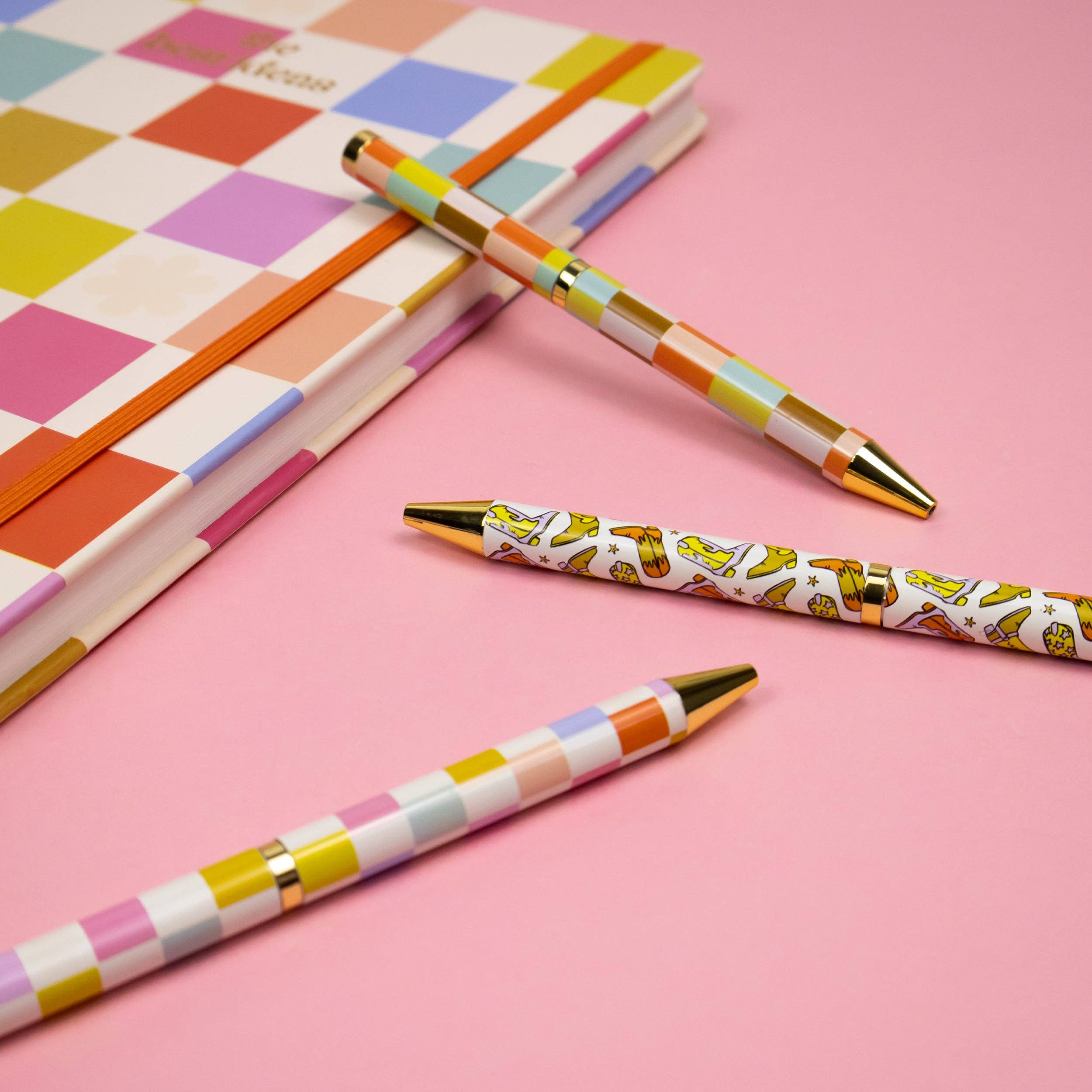 Stylos à bille Saje Mixed Design dans une boîte-cadeau — Ensemble de 3 stylos