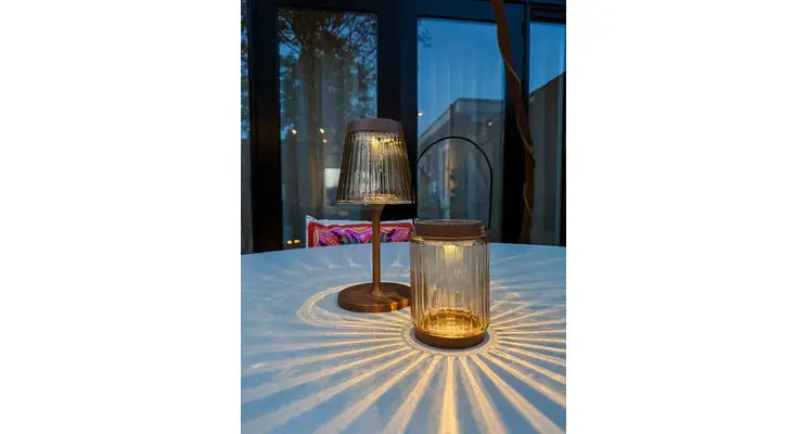 Lampe de table solaire 1 LED – 13 x 26 cm – Terra