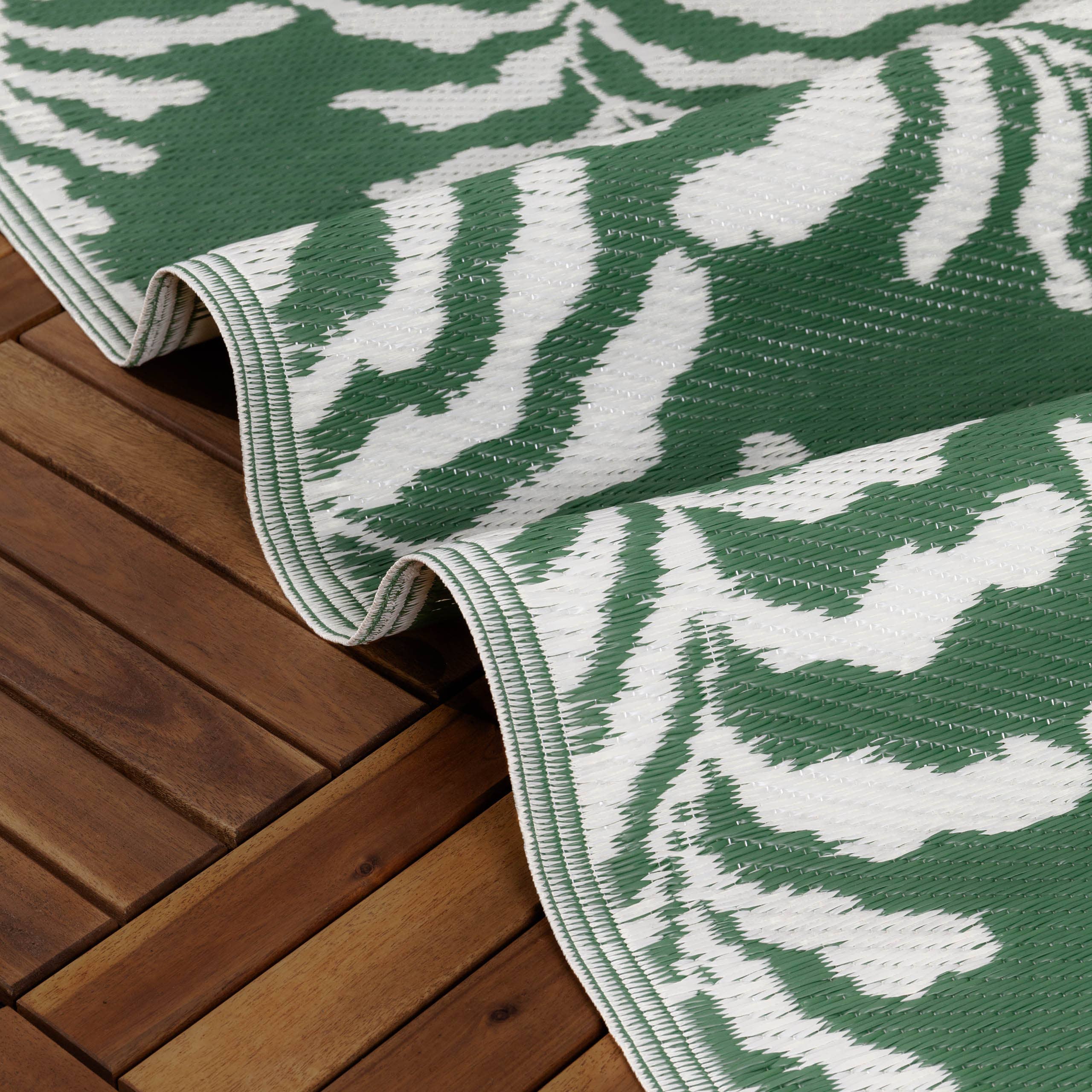 Tocorico Tapis d'extérieur 120x180cm 100% recyclé Vert: Vert / 120 x 180 cm