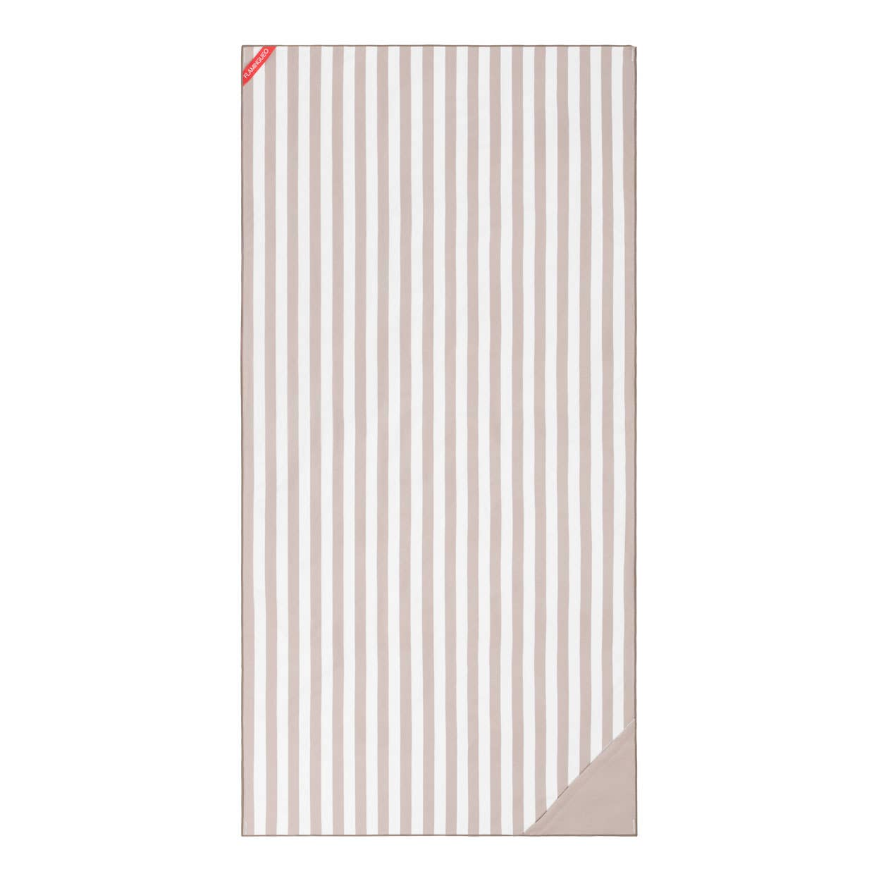 Serviette de plage beige en microfibre