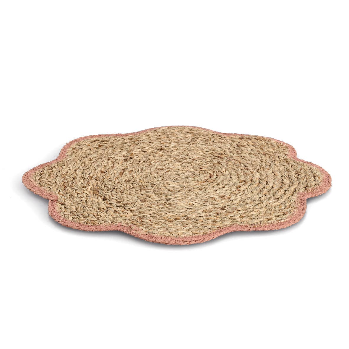 Set de table, tressage en herbe: Bleu