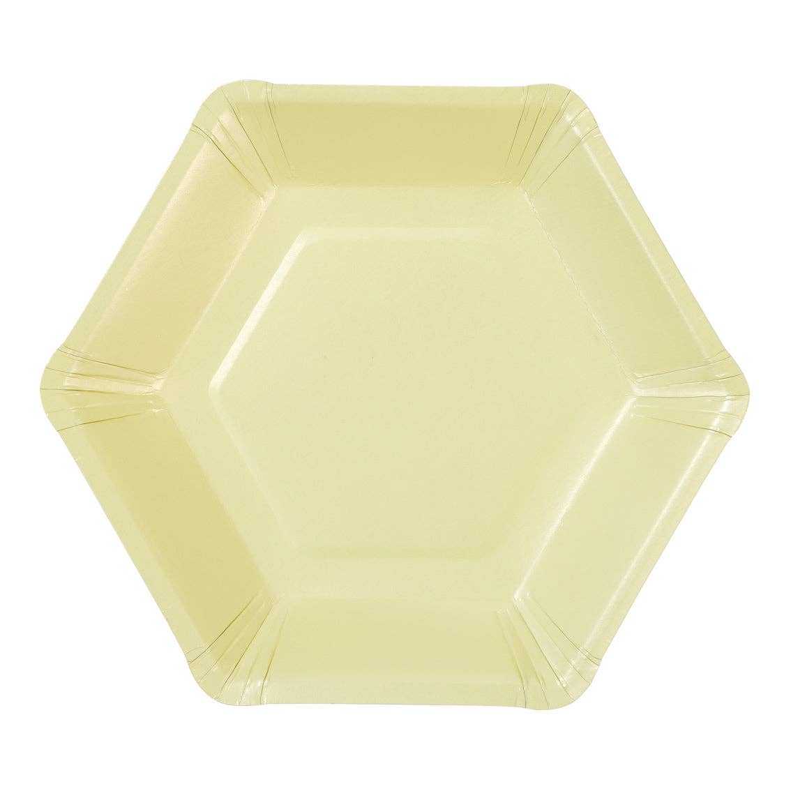Petites assiettes à pastel hexagonales | Paquet de 12 |