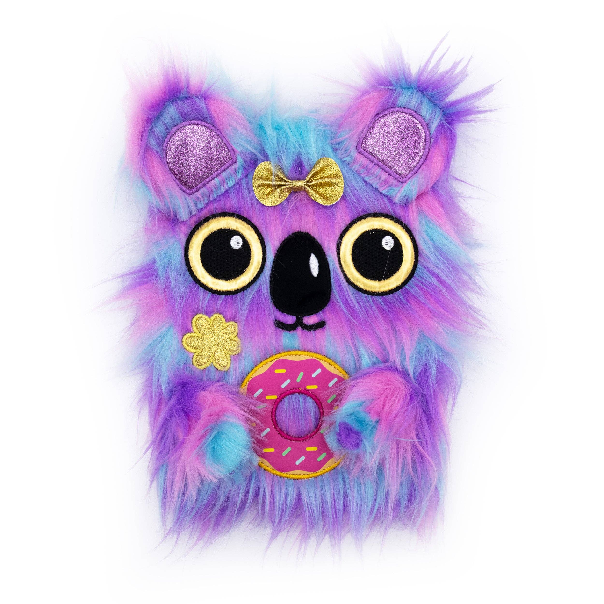 Carnet en peluche Koala ébouriffé – Journal doux A5 ligné pour enfants