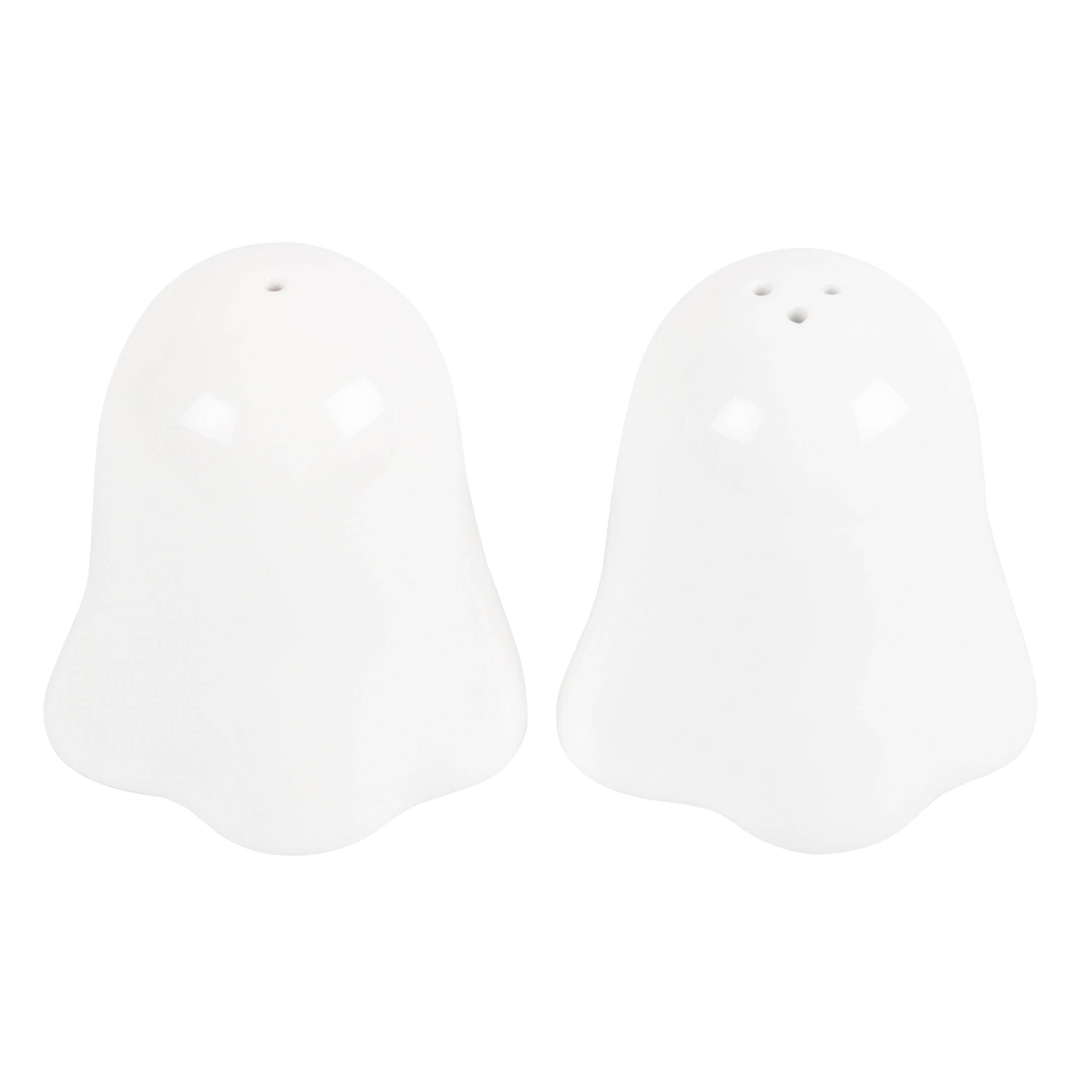 Salière et poivrière fantômes pour Halloween
