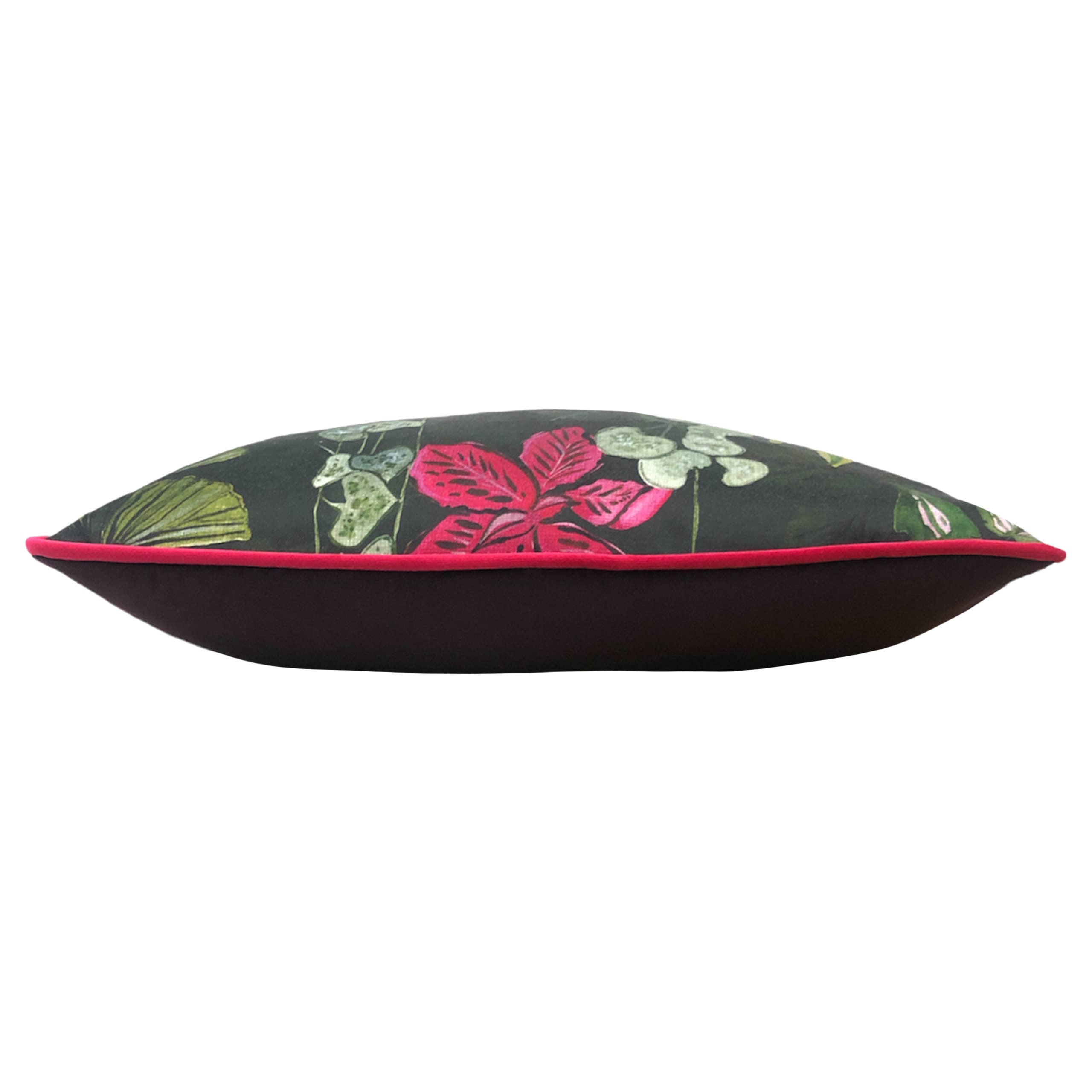 Coussin botanique Veadeiros rose: Rose / Garni en polyester / 30 x 50 cm