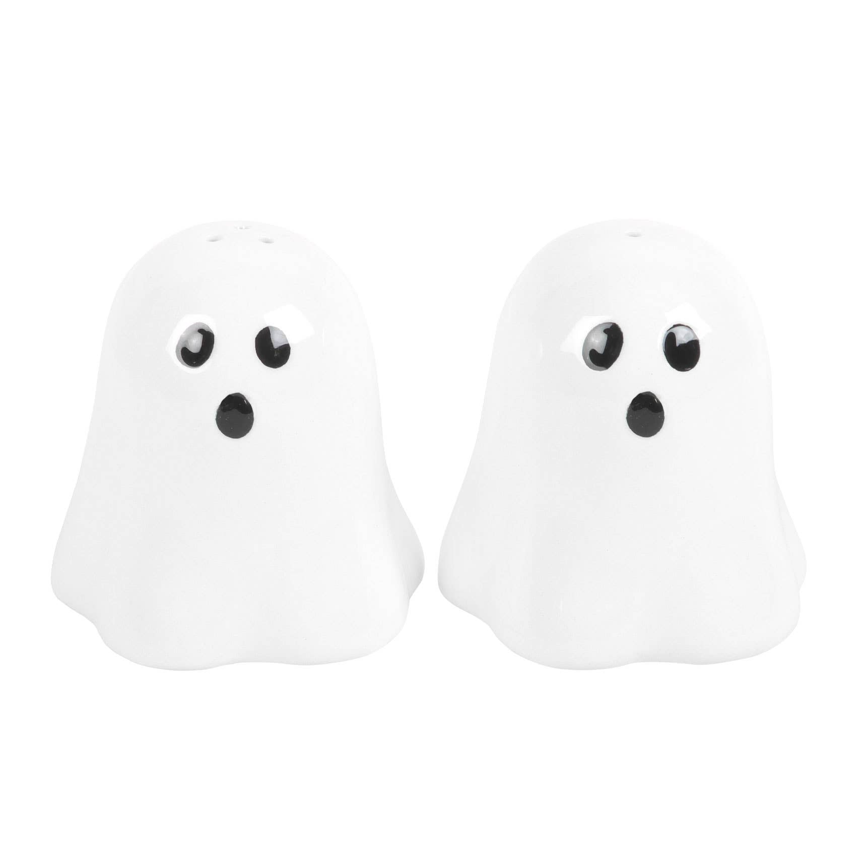 Salière et poivrière fantômes pour Halloween