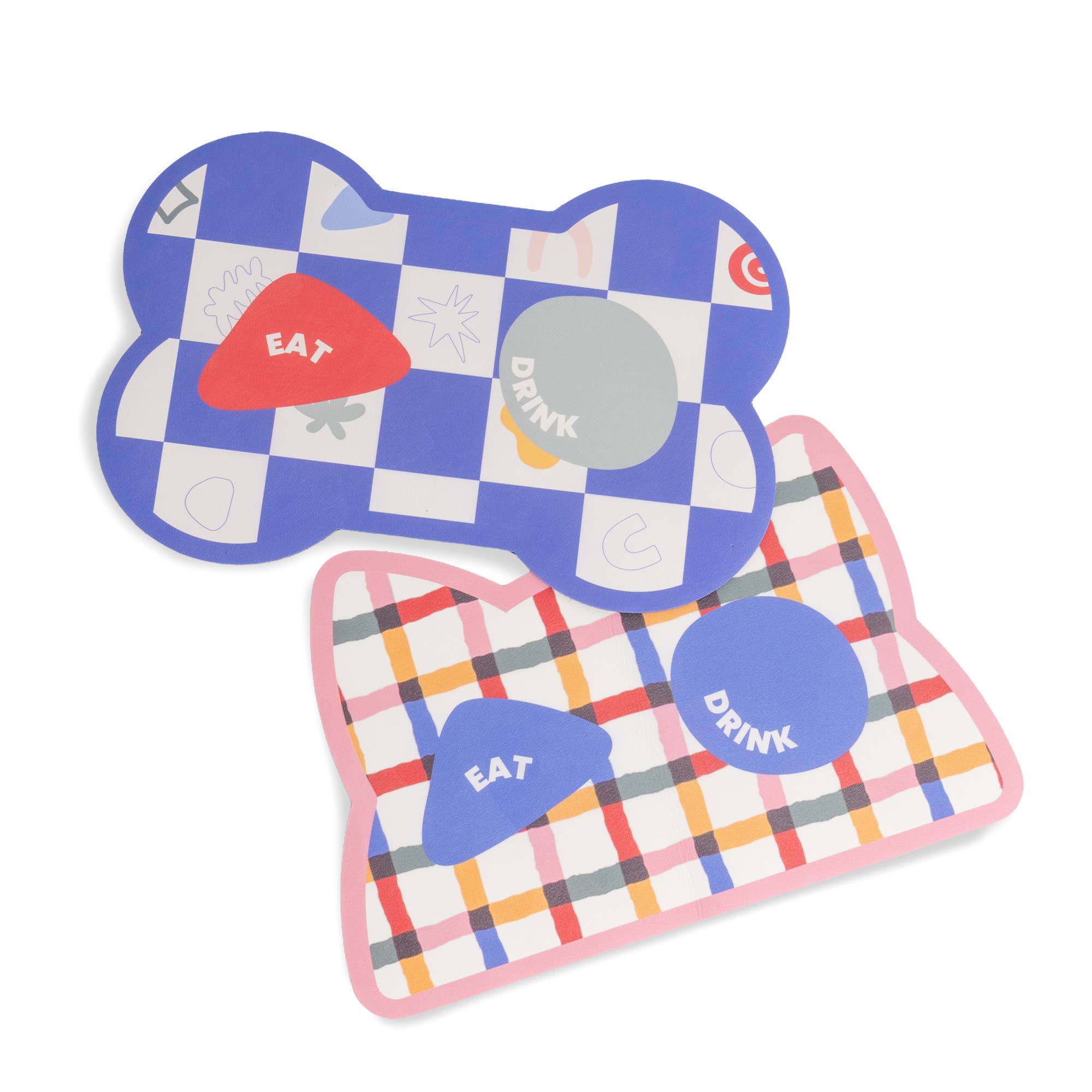 TAPIS ABSORBANT RAYÉ POUR GAMELLE DE CHAT HF
