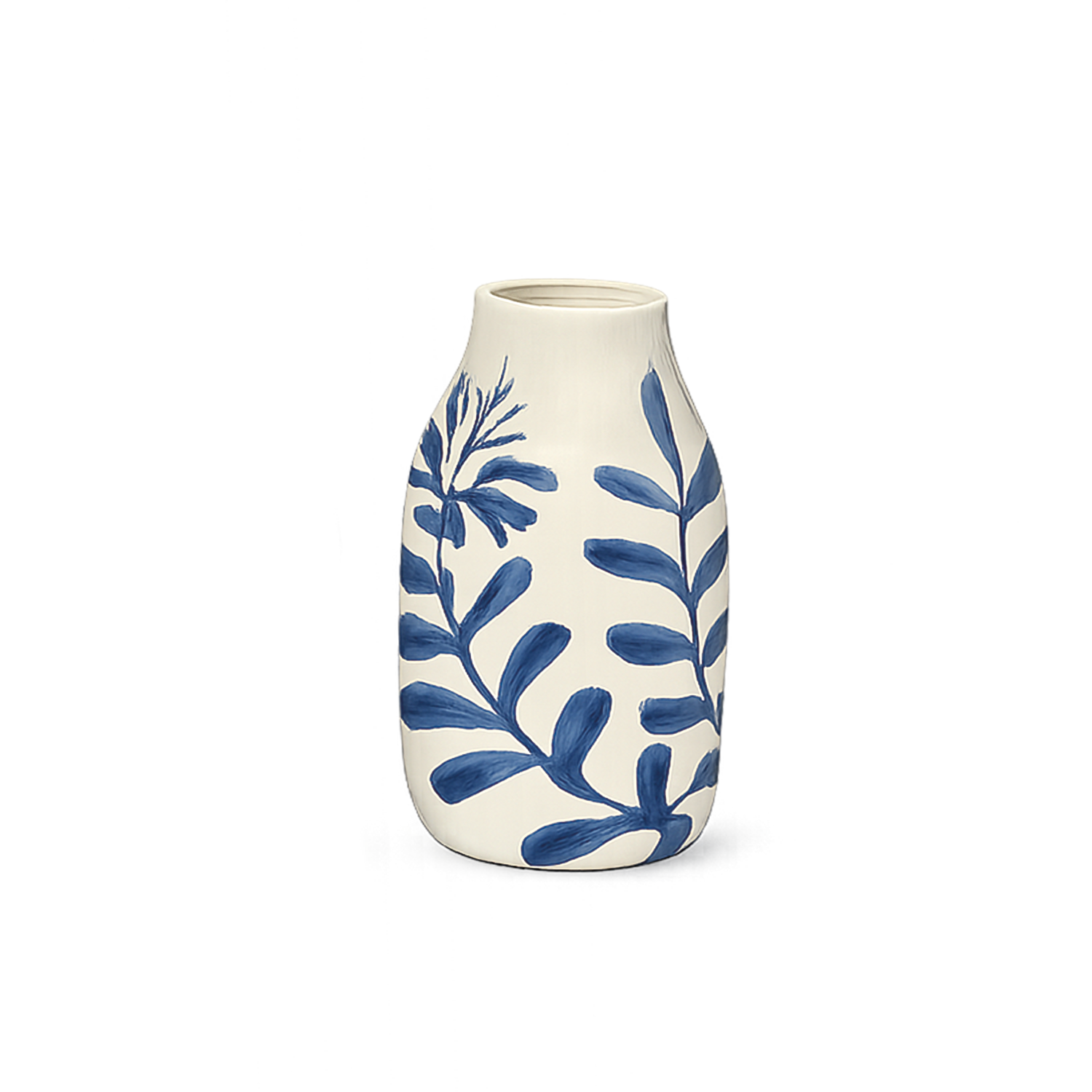 Vase giulia pm fleur bleu foncé D9,5 H15,5cm