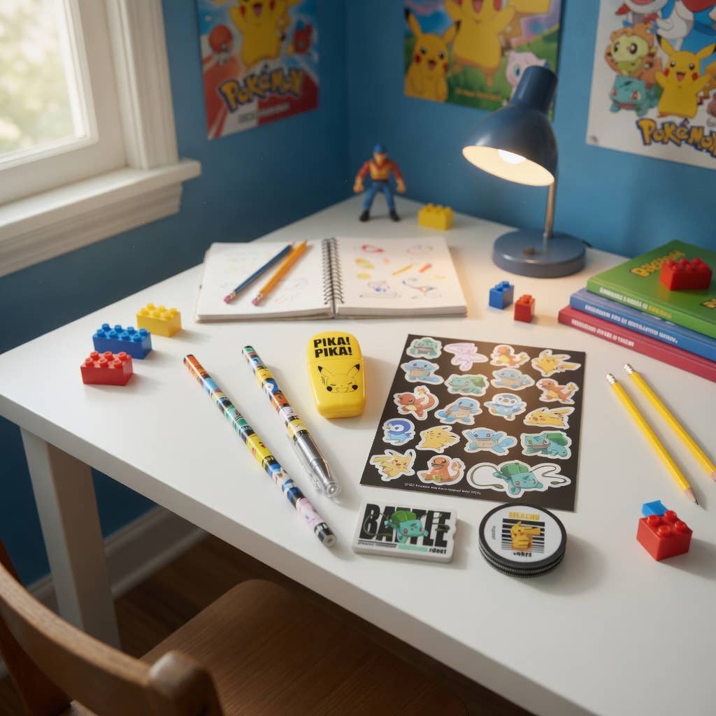 Pokémon - set de papeterie 8 pièces