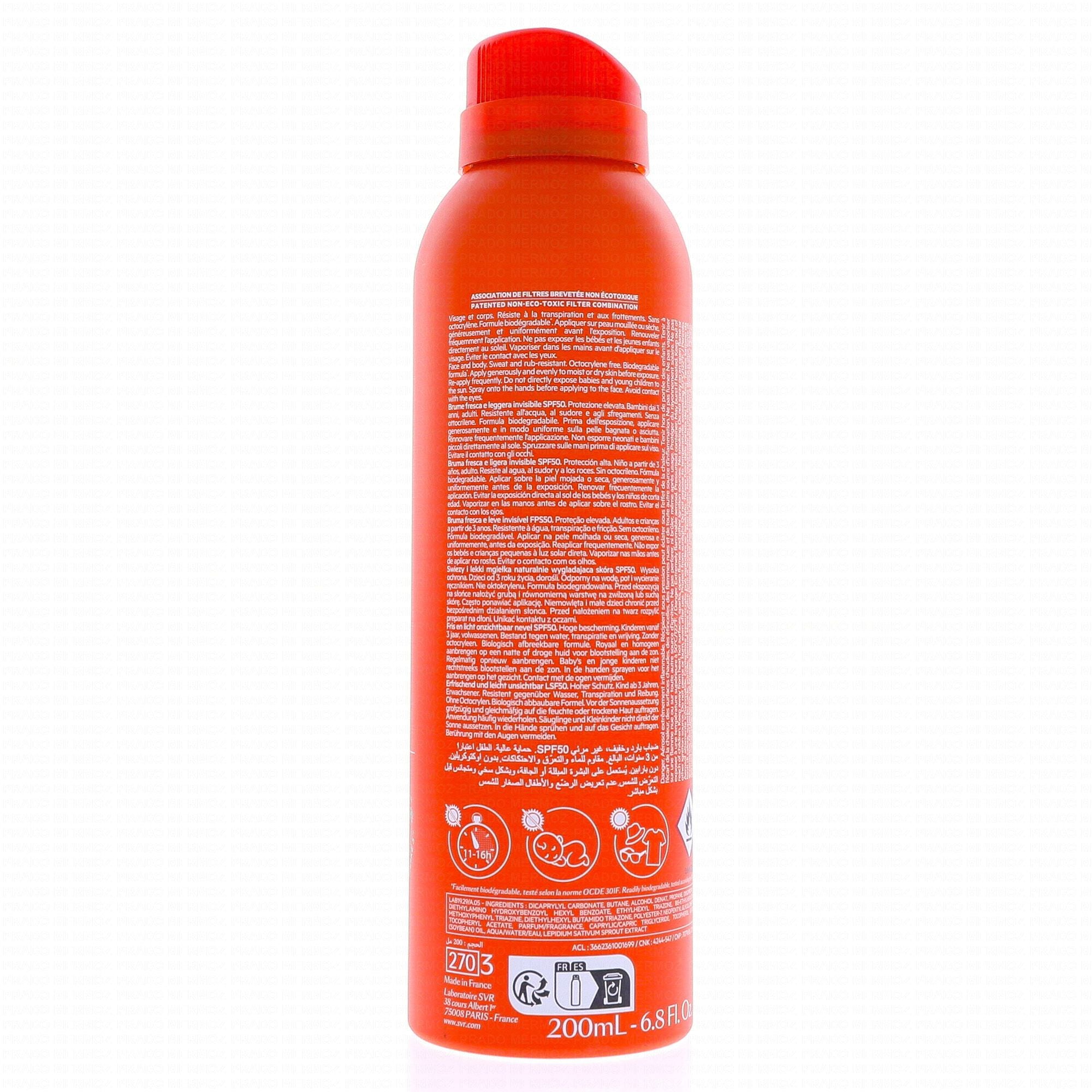 Brume SPF 50+ – Spray 200 ML