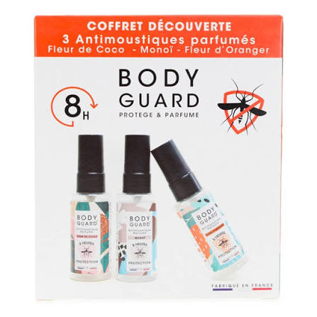 Body Guard Anti-Moustique Pack Decouverte Monoï, Fleur de Coco, Fleur D’oranger