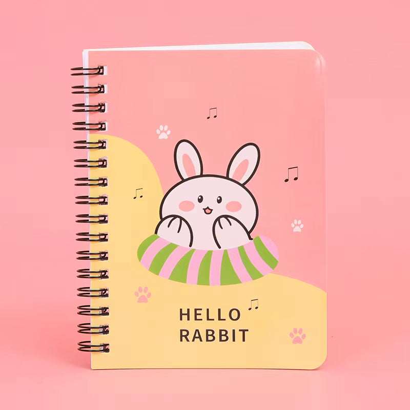 Carnet de Planification A6 à Spirale avec Couverture en Papier, Motif Dessin